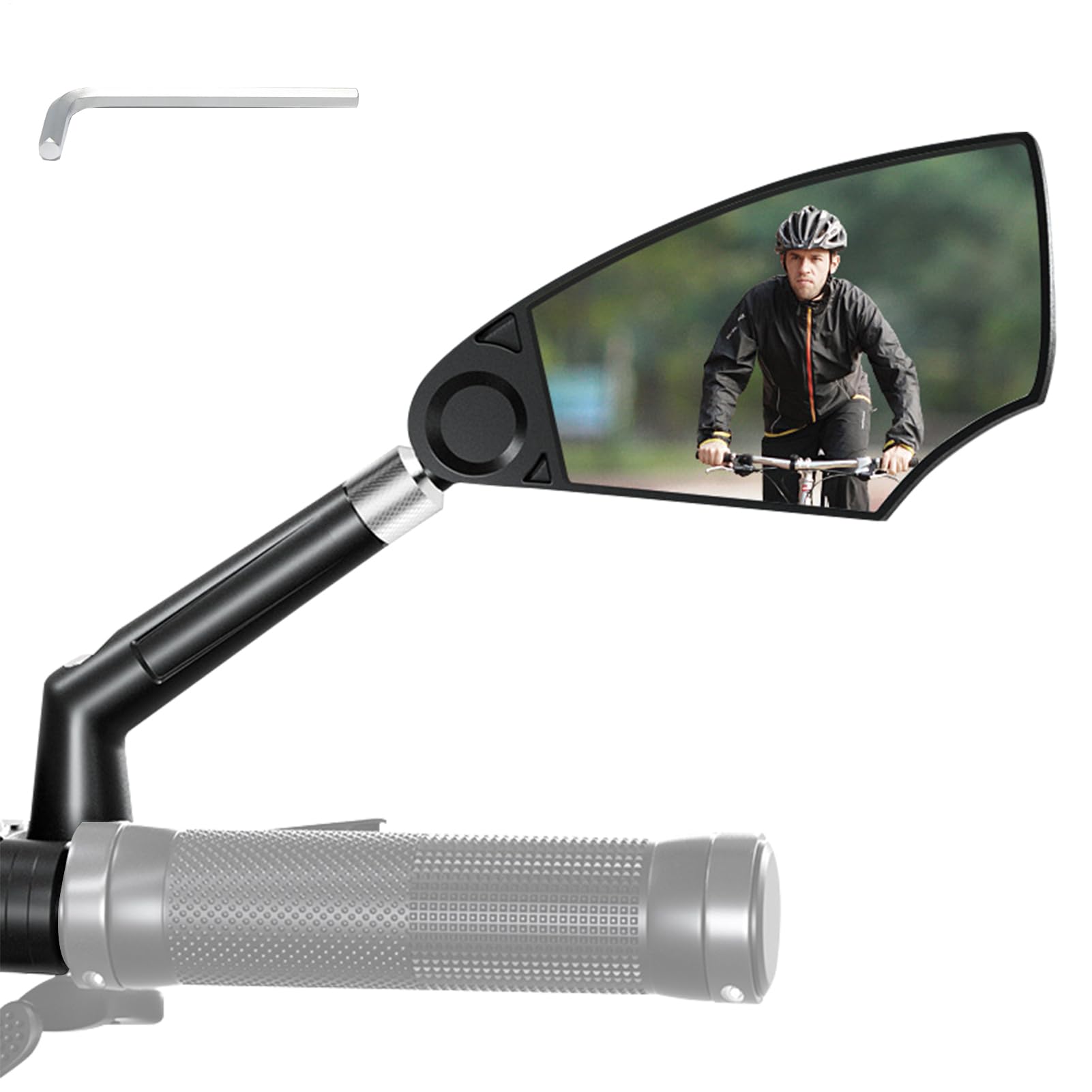 Espejo para Bicicleta, 360 ° Ajustable y Giratorio, Retrovisor Bicicleta, Accesorios Bicicletas, Espejos Retrovisores Seguros, Retrovisor Patinete Electrico