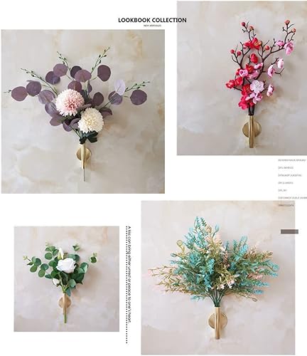 Miniatura 6 de Moderno soporte para flores secas, tubo de flores montado en la pared para exhibir en puerta, pared, porche