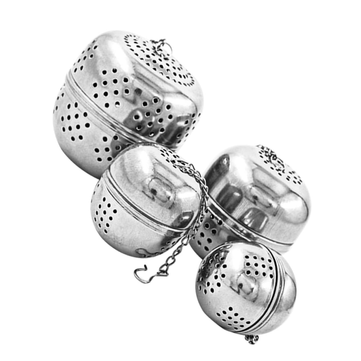 Alipis 8pcs Stainless Steel Mesh Strainers for Tea and Seasoning Filter for Hot Pot Soup and Loose Leaf Tea Efficient Fine Mesh Design for Optimal Filtering