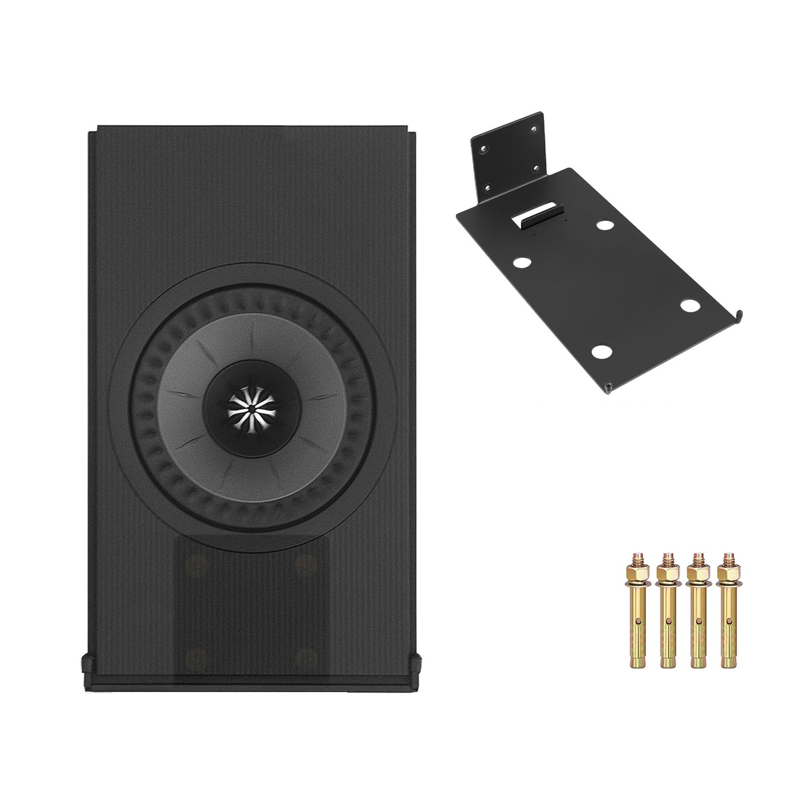Supporto universale per soundbar Coda W, staffa da parete per montaggio a parete, posizionamento sicuro e riduzione delle vibrazioni, base in metallo