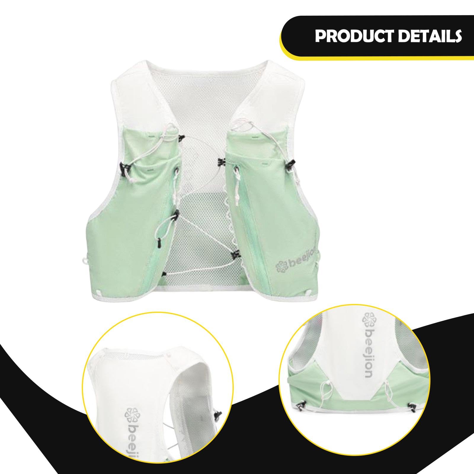 Gilet Running Zaino Idratazione Zaino Sportivo Zaino Ergonomico Materiale Elastico Multitasche Adatto a Escursioni Corsa Ciclismo Arrampicata Campeggi
