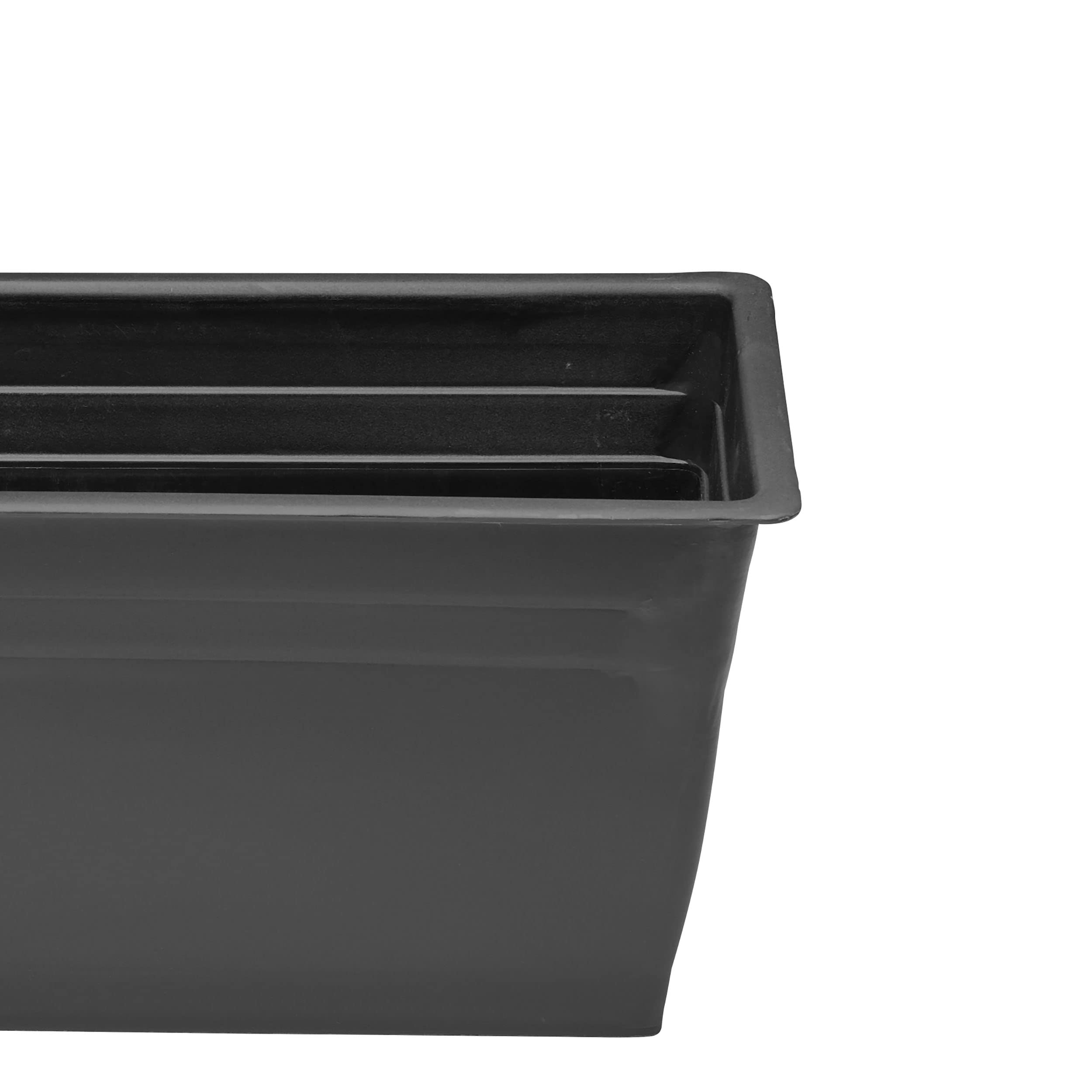 SuperMoss (29361 MossWeave Window Box Planter, Fresh Green with Wicker Rim, 30