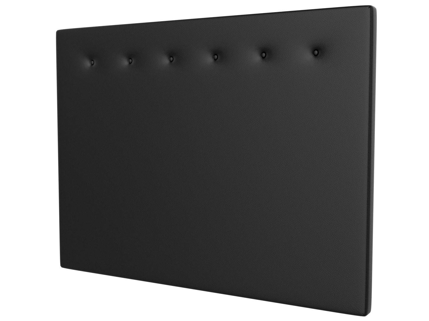 LA WEB DEL COLCHON Cabecero tapizado Marco para Cama de 120 (130 x 120 cms) Negro | Cabezal Cama | Cama Matrimonio | Cama Juvenil