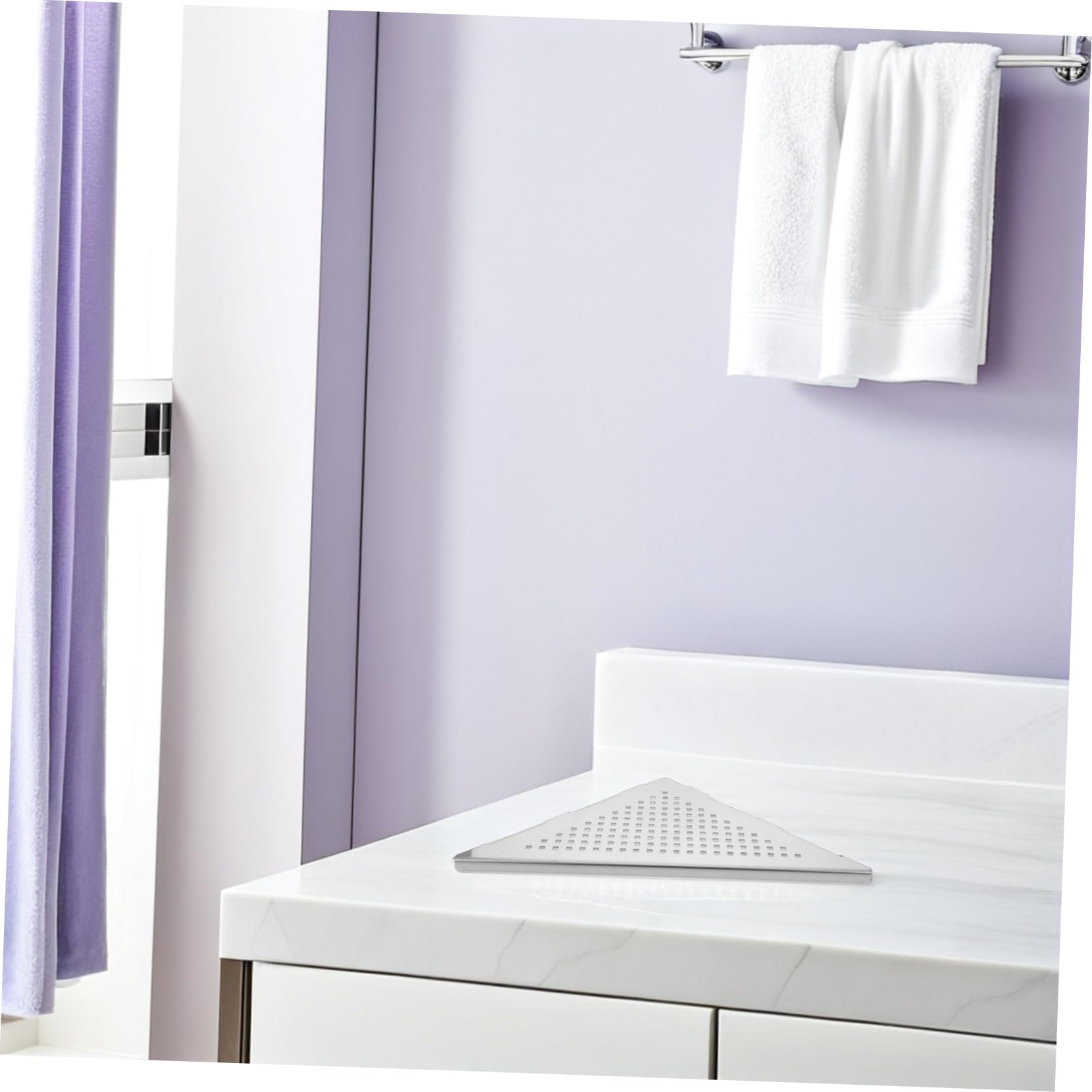 Mensole Doccia Ad Incasso Angolari Ripiani in Acciaio Per Parete Piastrellata Mensola Per Piante Per Camera Da Letto Mensola Angolare Per Doccia Singola Silver