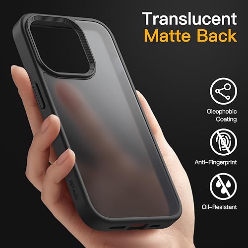 Miniatura 10 de JETech Funda mate para iPhone 13 Pro Max de 6.7 pulgadas, a prueba de golpes, protección contra caídas de grado militar, cubierta trasera