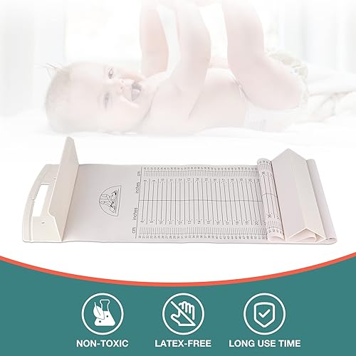 Miniatura 2 de Regla de altura del infantómetro de la estera de medición para bebés, tabla de crecimiento para recién nacidos, niños pequeños y bebés, recomendado