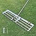 Produktbild SurmountWay Rasenrakel Lawn Leveling Rake Golf Gartengras Werkzeug Topdressing Surface Leveler Levelawn Rake Edelstahl Garten Hinterhof Rasen Rasenschieber (2.15m, 25x90cm)
