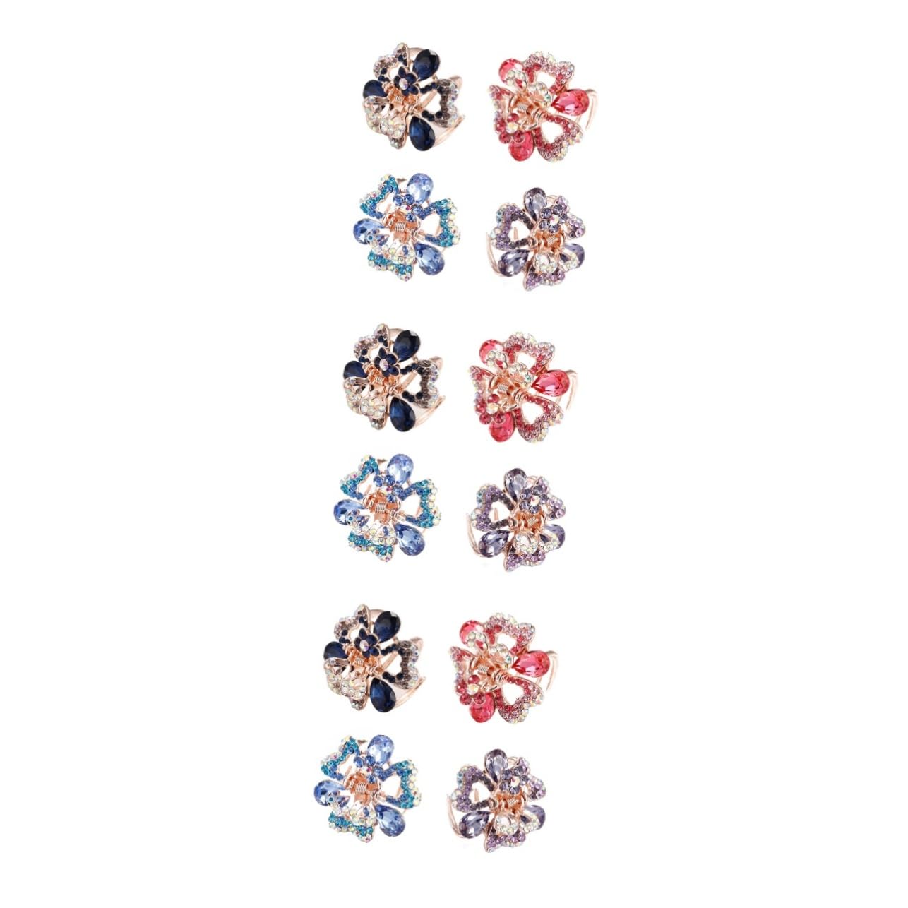 WOONEKY 3 Set Di Graziose Clip Per Di Mini Accessori Per Finti Per Donne E Ragazze 4 Pezzi * 3