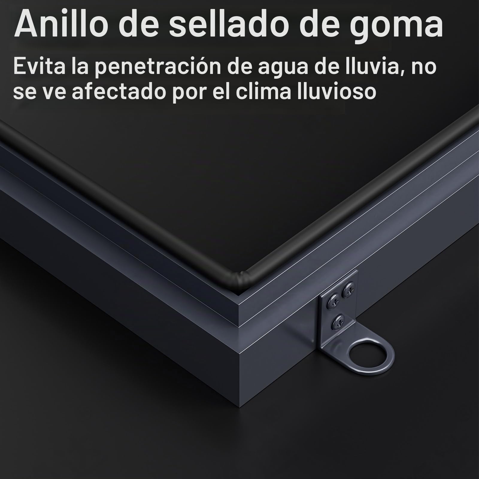 Skylight Window - Lámpara de techo de aluminio, diseño empotrado para áticos y patios, aumenta la luz natural y el atractivo estético, construcción de metal duradero