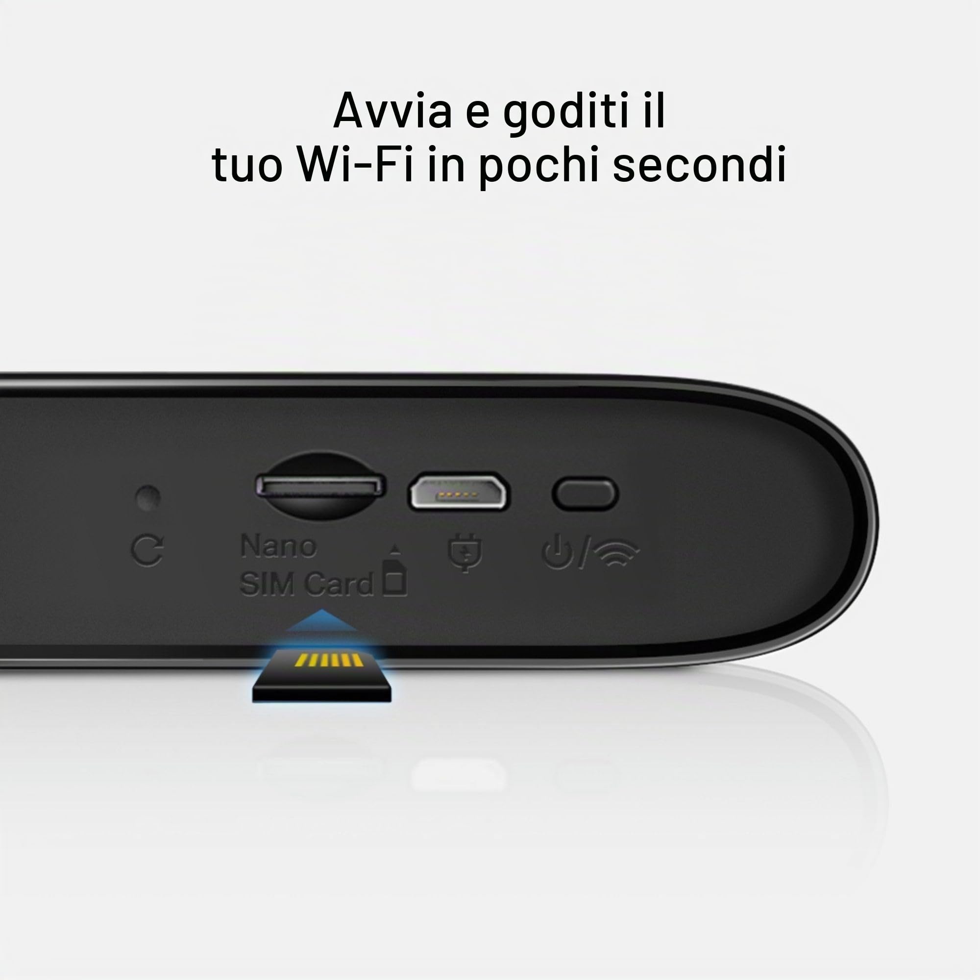 MERCUSYS MT110 Mifi Router WiFi 4G LTE Portatile, Velocità fino a 150 Mbps, Batteria da 2200mAh per fino a 10 Ore, Router 4G con Slot per SIM, Collega fino a 10 Dispositivi Contemporaneamente