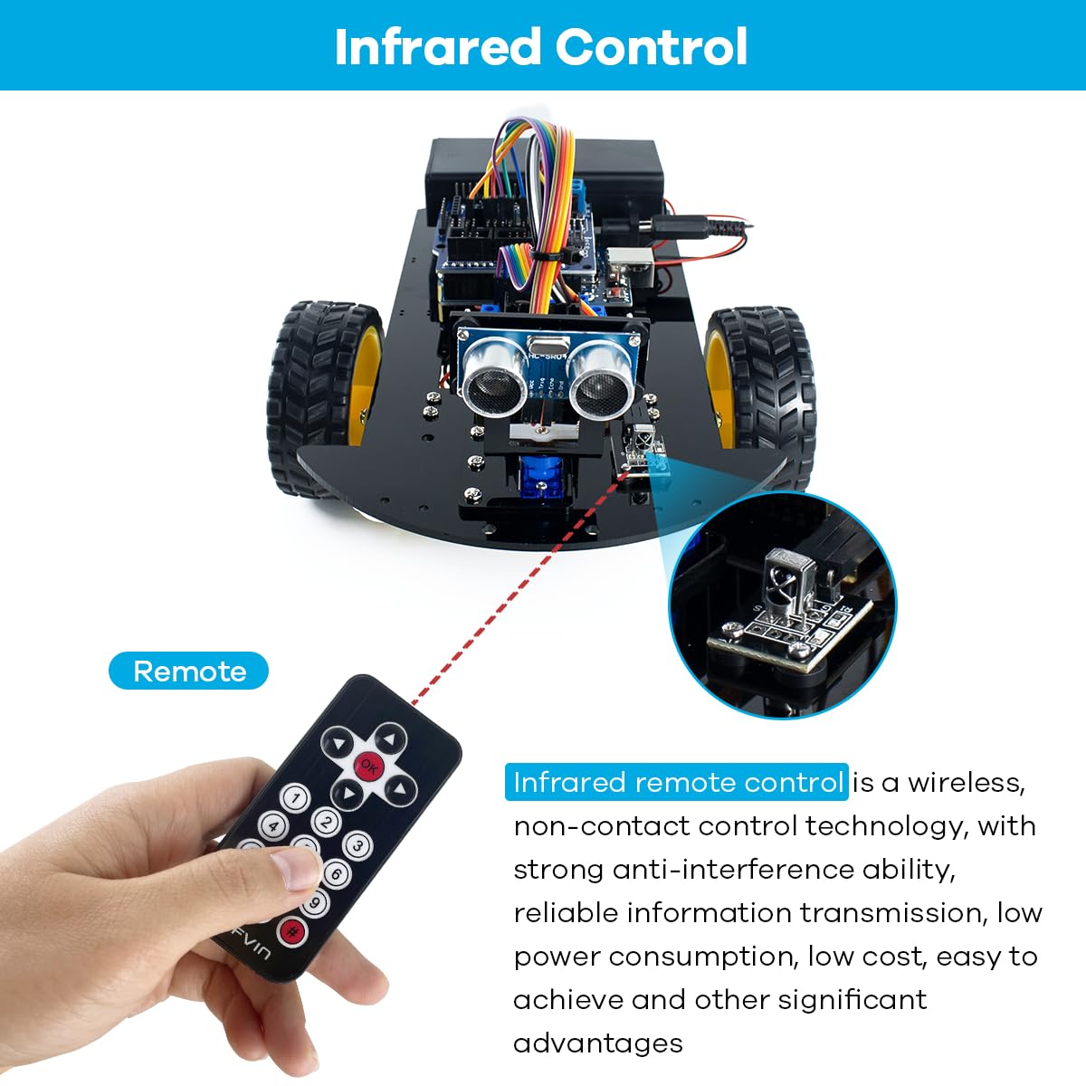 Amazon.com: LAFVIN 2WD Smart Robot Car Kit with R3 Board