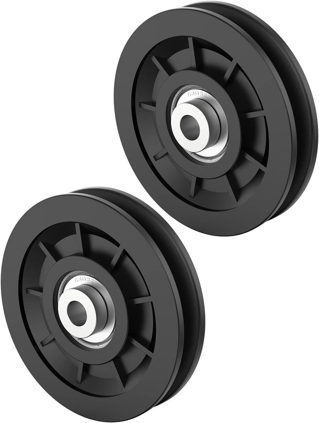 3.5" 2 Universal Nylon Bearing Pulley Wheel for Gym Equipment Part Cable Machine Multi-Training Bar ()-image-15