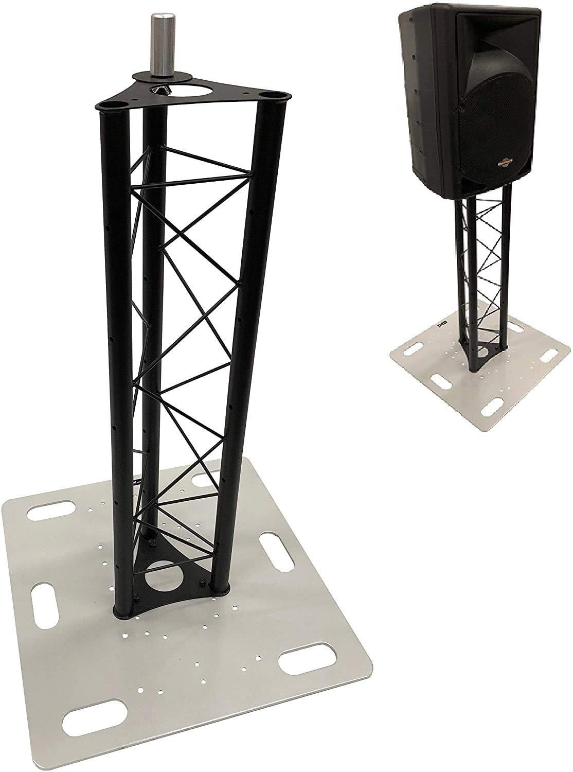 DJ Lighting Triangle Truss Light Weight 3.28 ft Speaker or Monitor Stand System