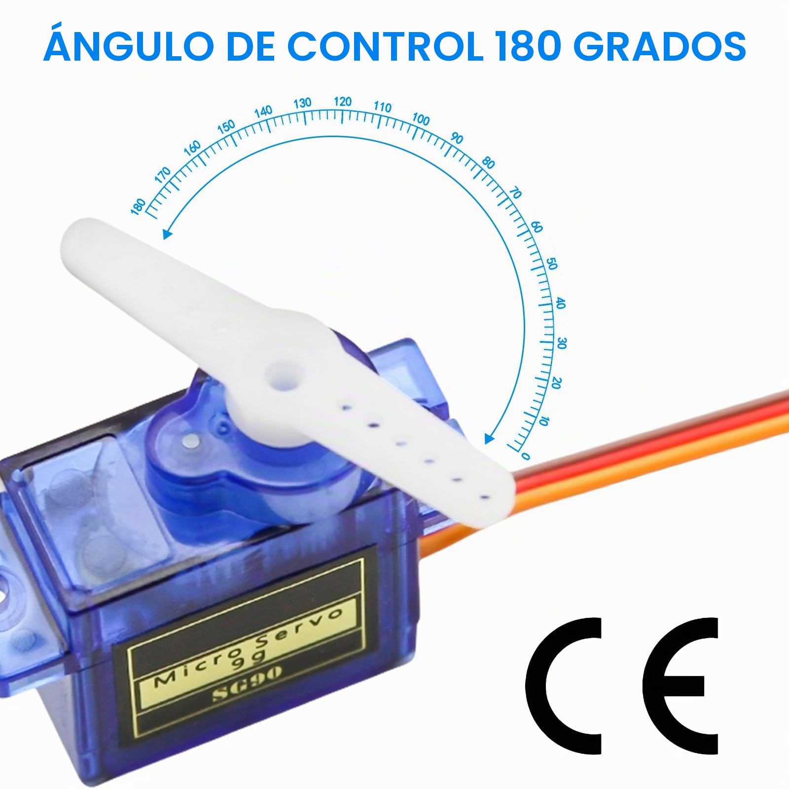 Vaileal 12 unidades 9G Micro Servo Motor: Micro Servo Motor 9G para RC Robot Arm/Mano/Caminar Helicóptero Barco Avión Helicóptero Coche Modelos de Vehículo Control con Cable Mini Servos Arduino