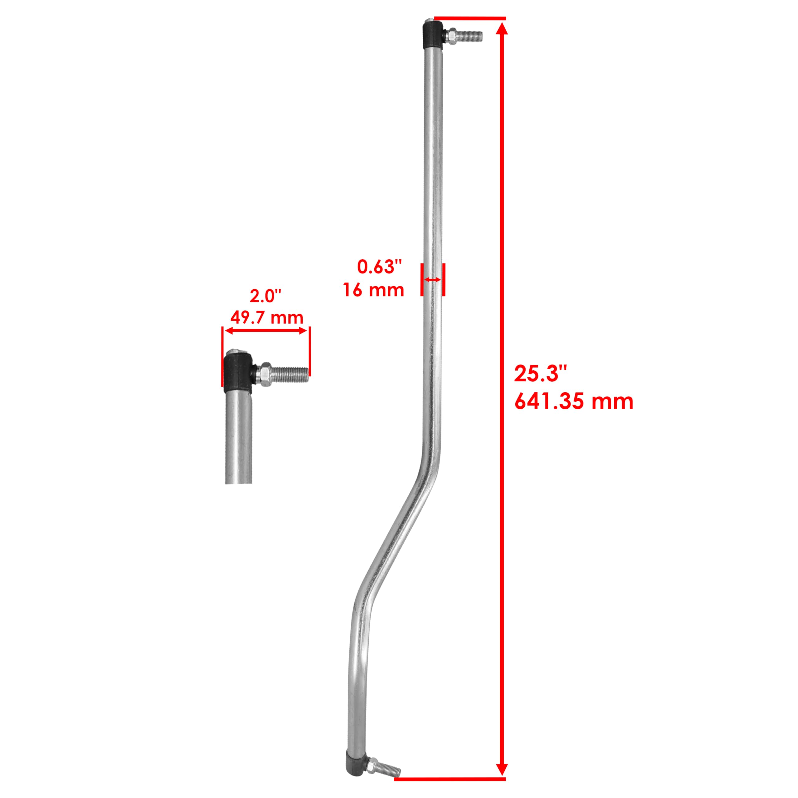 Caltric Steering Drag Link Compatible with Craftsman