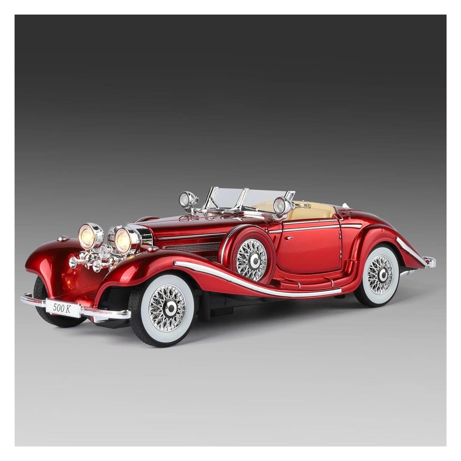 Btwodian Scale Model Car For Benz 500K 1936 Diecast Model Car