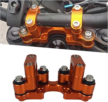 Handlebar Riser Bar Mount Handle Clamp Bracket Shock Absorber Stabilizer for KTM 790 390 1190 1290 Adventure ADV 2020 2021 2022 Orange