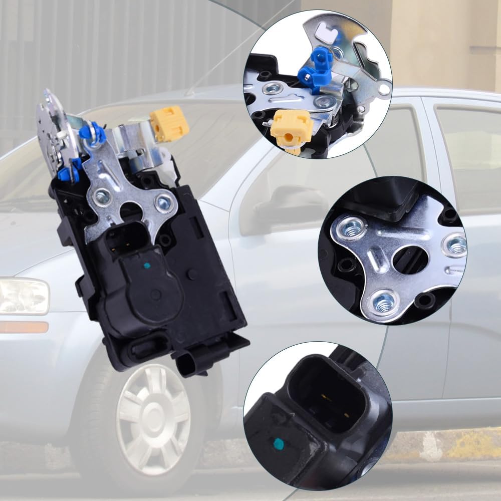 Front Door Lock Actuator Passenger Side Front Right, 2004-2011 Compatible with Chevrolet Aveo Aveo5 Compatible with Pontiac G3 2009, 96272643/96260996/9046585