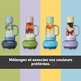 Ninja BlendBoss Blender with Portable Tumbler, Personal Blender with Removeable Travel Tumbler, 3 Auto Preset Modes, Blue Raspberry DB351UKBL - 7