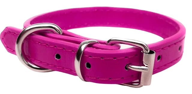 Foto 2 de 3 de Collar de cuero vibrante para cachorro, gato, gatito, perros