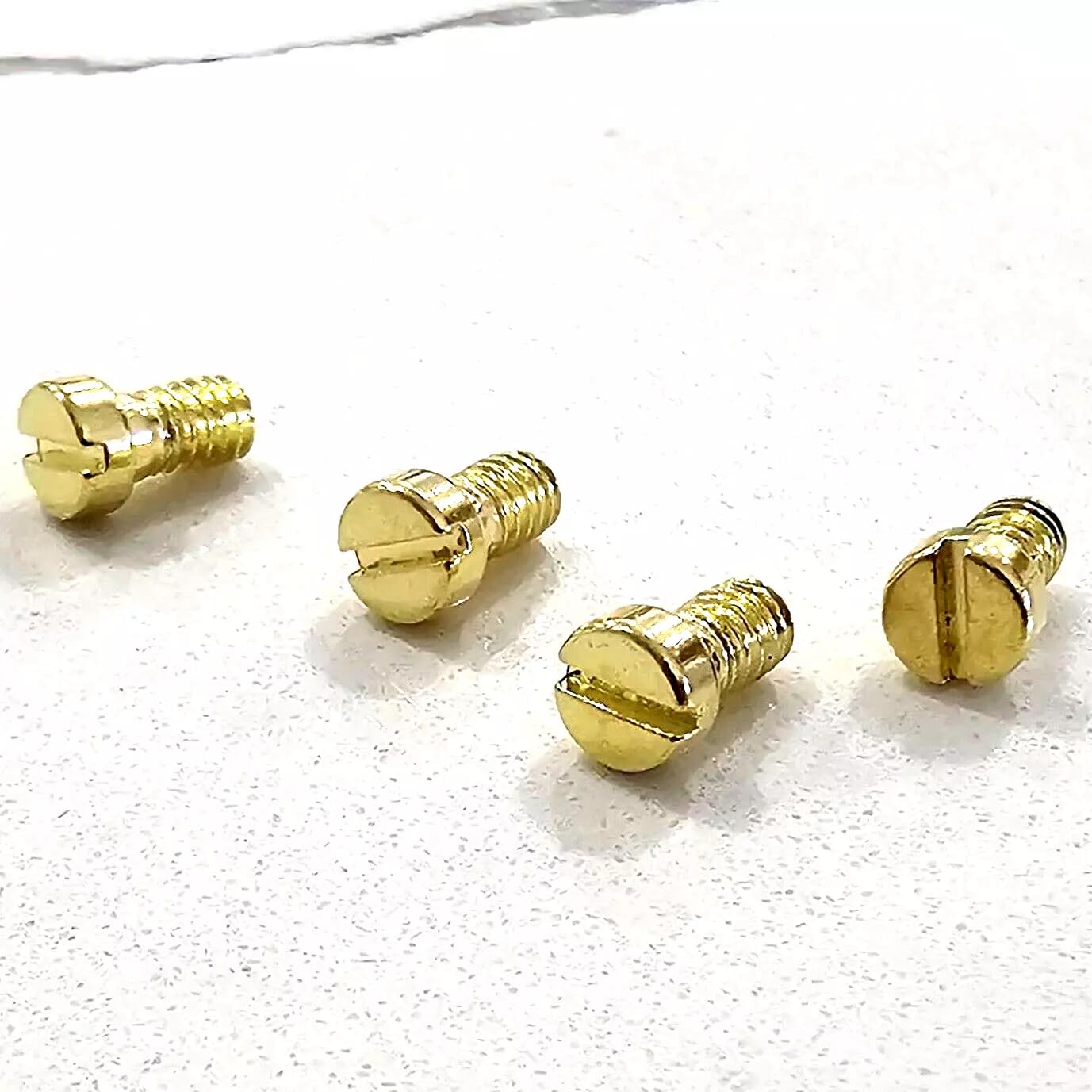 Grip Screws for Bersa Thunder 380 – 4 Pack | Real Gold Plated, Polished Hardened Steel | Fits Thunder 380, Plus, Combat, Thunder 22, Firestorm .380