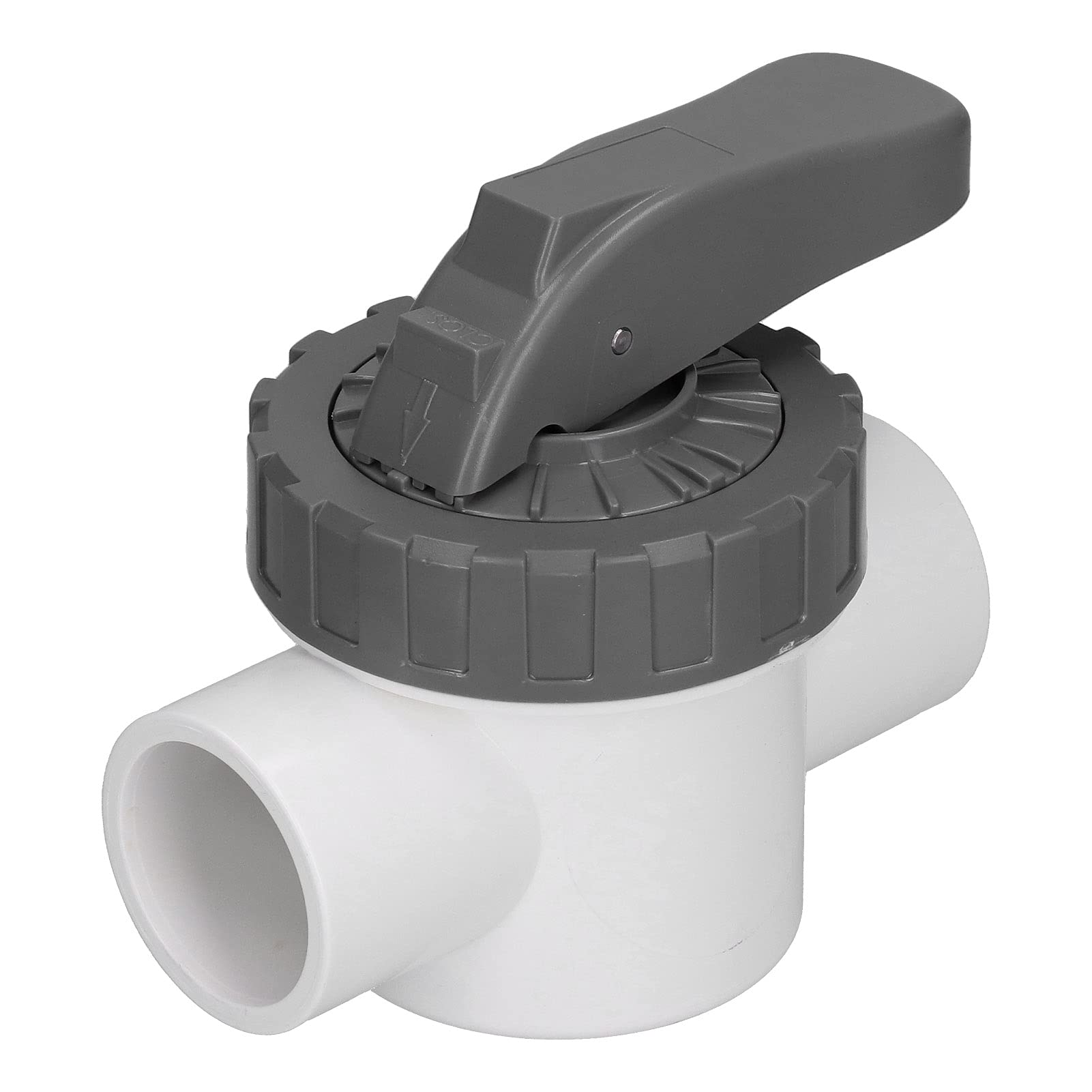 Ejoyous Válvula Desviadora Válvula Desviadora para Piscinas en ABS y PVC con Grande Diseño Ranurado Fácil Instalación y Control de Flujo Estable para Tratamiento de Agua de Piscinas (V50-2A)