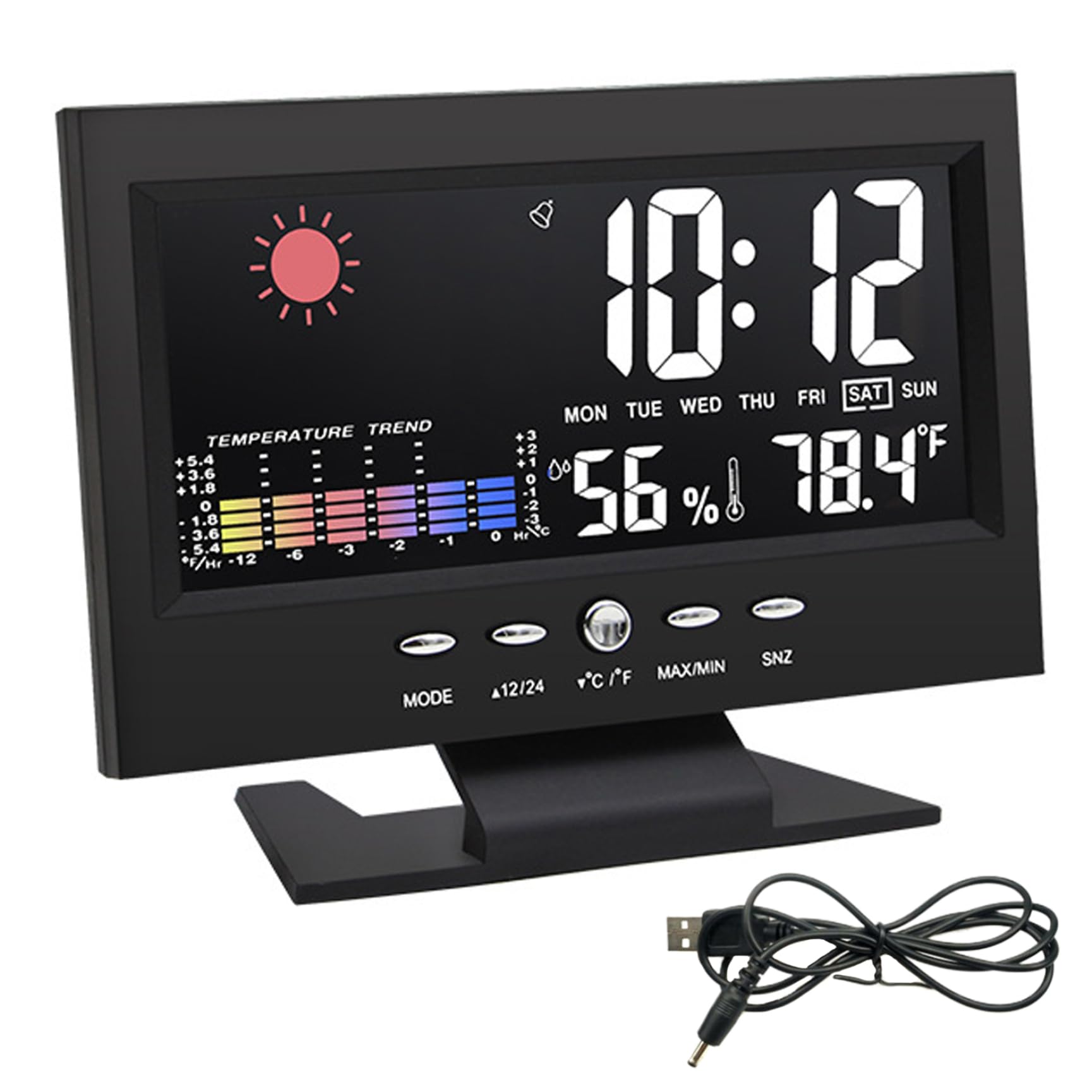 Pantalla digital a color meteorológica para evitar humedades en casa