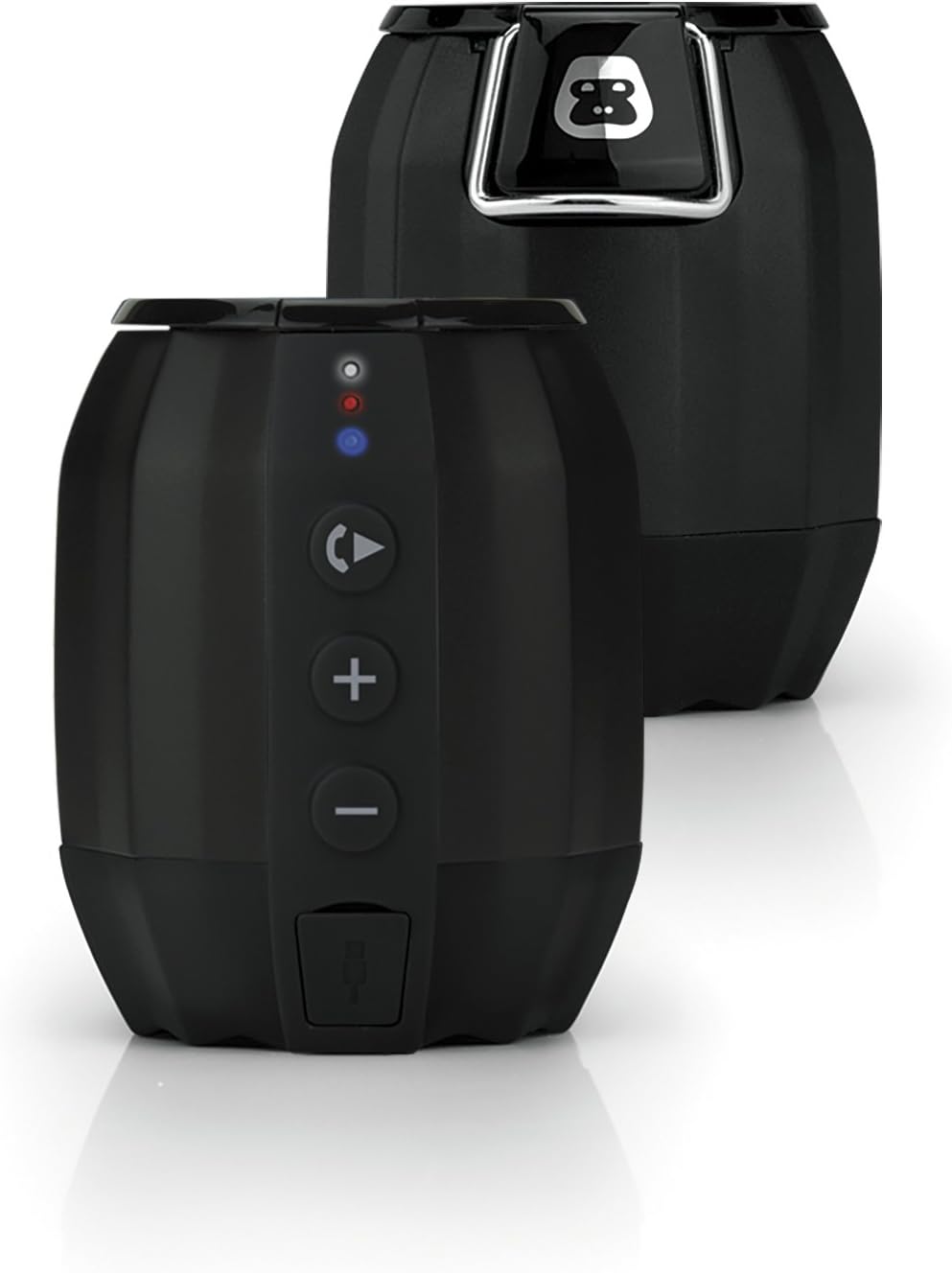 G-Project G-Zip Portable 3.5mm Aux Wired Travel Speaker, 3W w/Clear Bass and 15-Hour Rechargeable Battery, Plug and Play Integrated 3.5 mm Audio Cable So You Never Lose, for iPhone, Samsung, Computer