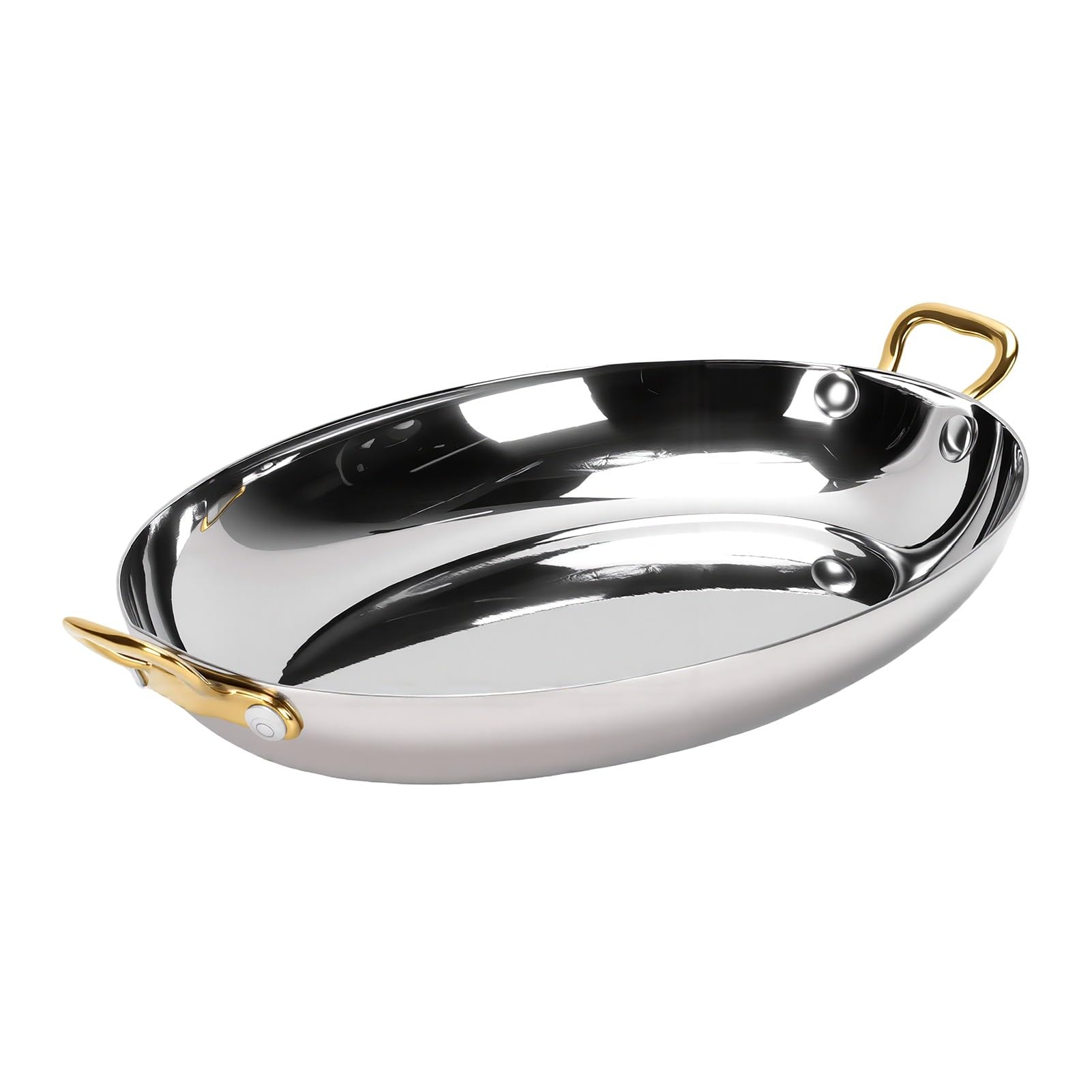 Sorandy Ovale Bratpfanne mit Doppelgriffen, 25 Cm