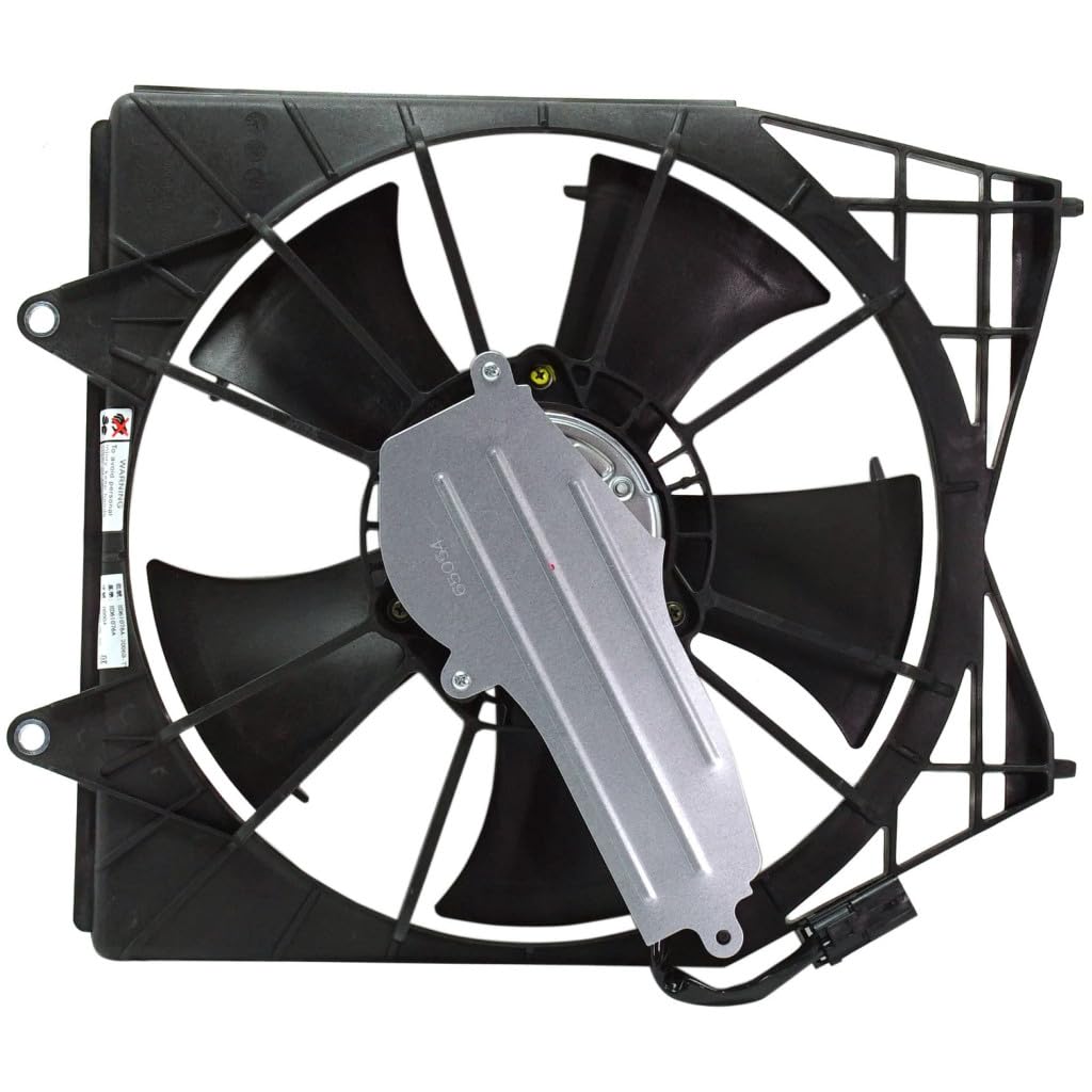 for Honda Accord 2018 19 20 21 2022 A/C Condenser Fan Assembly Passenger Side | Single Fan | Fan Blade, Motor, and Shroud | Replacement for HO3113144 | 386156A0999, 386115PFN11