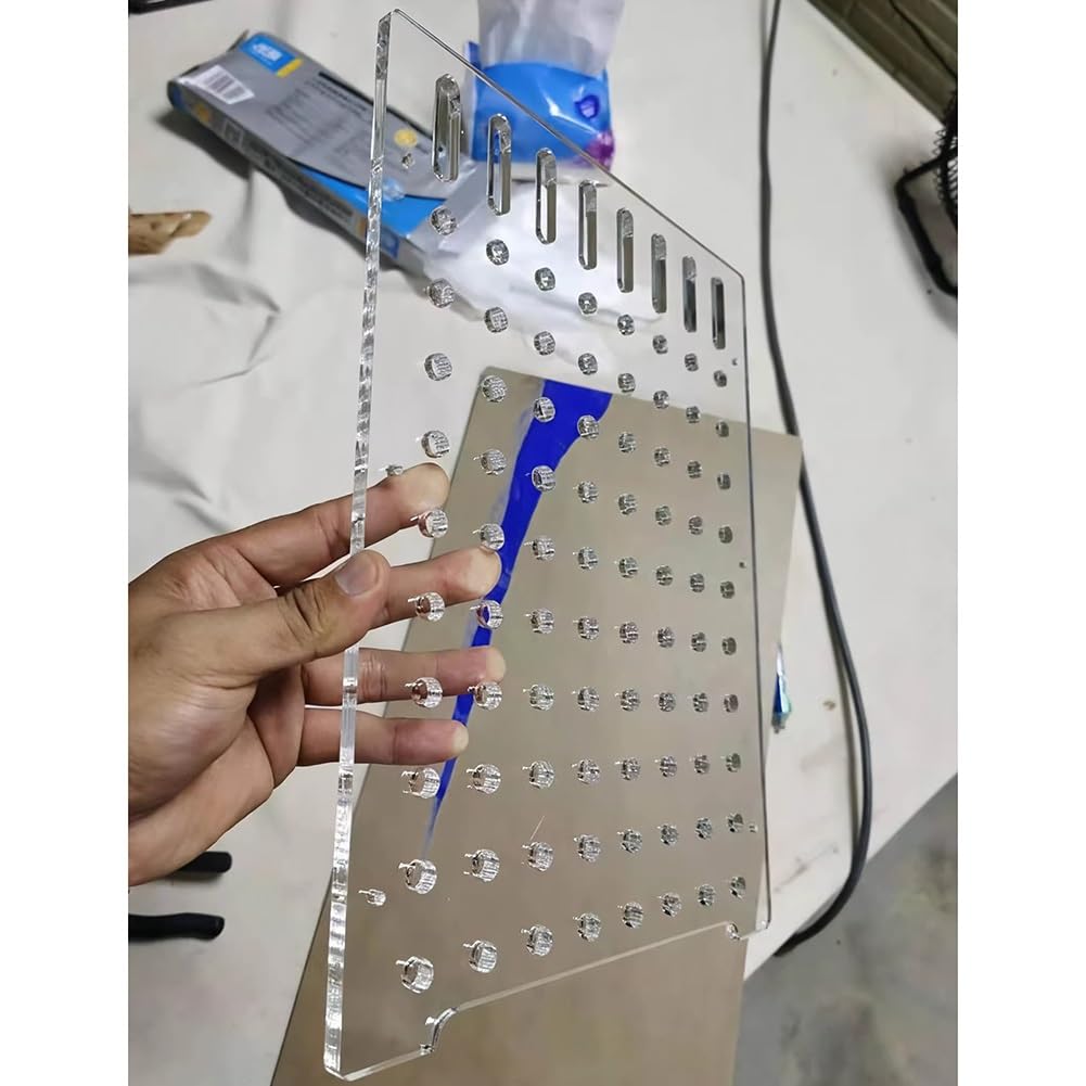 Separador de acuario acrílico transparente de 5 mm de grosor con ventosas, división de aislamiento para pecera para división espacial