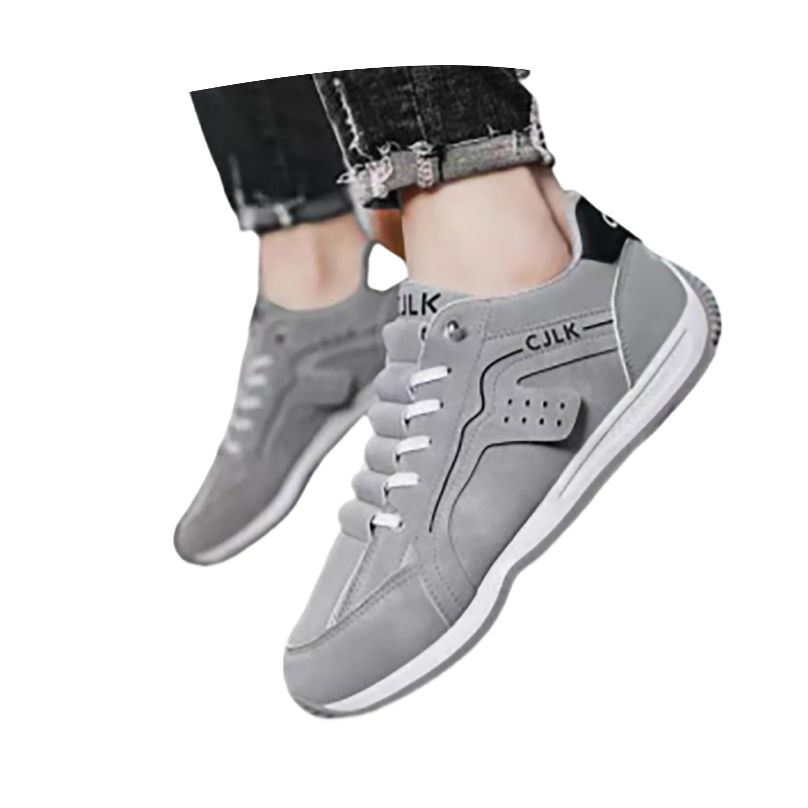 Herren Schuhe Sneaker Joggingschuhe Herren Einfarbige Skaterschuhe Modische Turnschuhe Camping Walkingschuhe Atmungsaktiv Sportschuhe Flache Sohle Fitnessschuhe