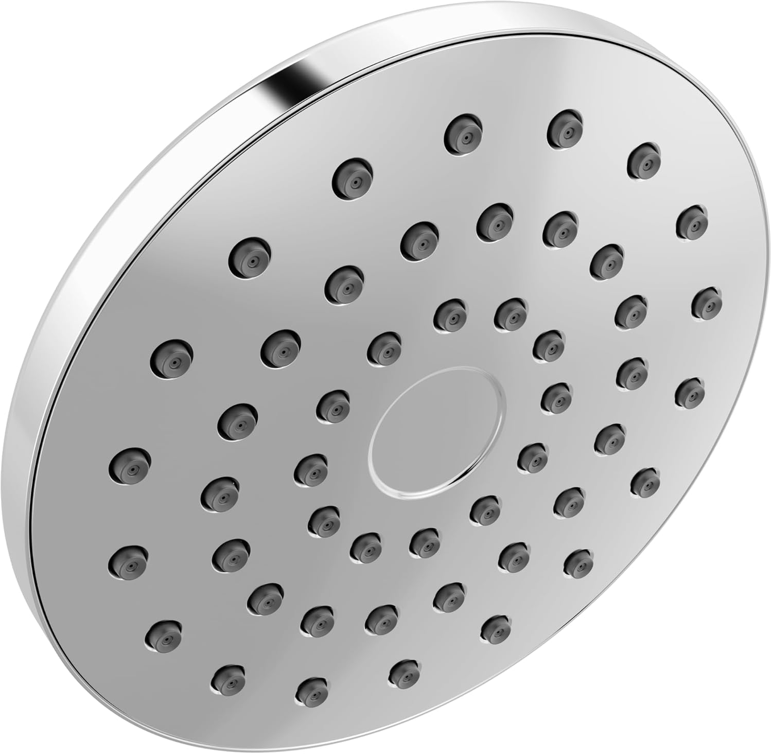 Delta PivotPro Chrome Rain Showerhead, Single Setting 7 Inch Round Shower Head, Showerheads, 1.75 GPM Flow Rate, Chrome 75104