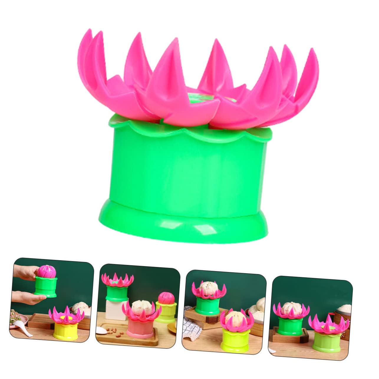 Garneck 3pcs Steam Bun Maker Mold for Cooking Easy to Use Kitchen Tool for Making Steamed Buns Plastic Random Colors