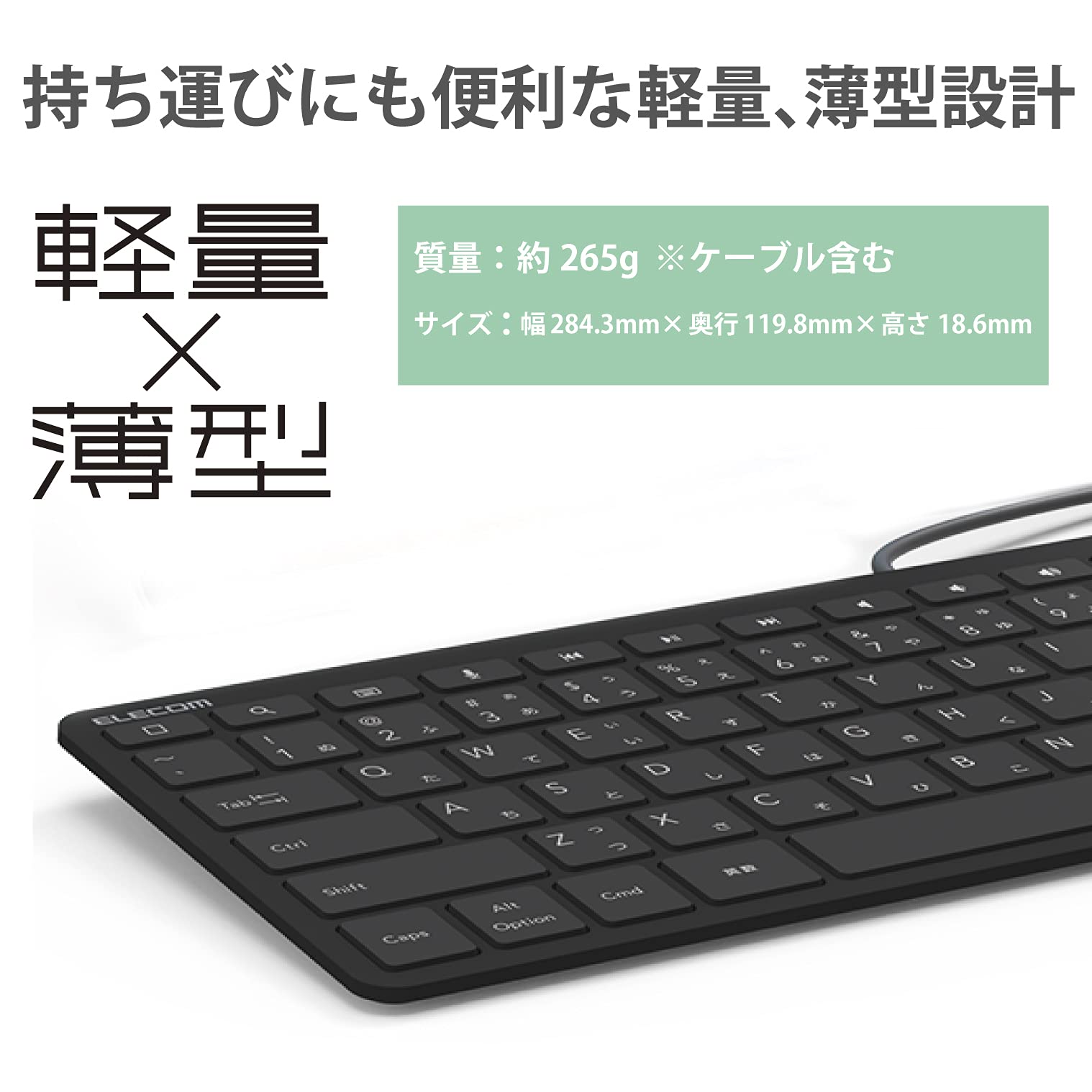 Amazon.co.jp: エレコム 有線キーボード Lightningコネクタ US配列