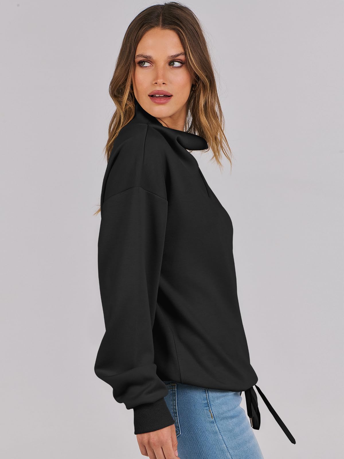 Damskie bluzy z kapturem oversize bluzy z kapturem 2024 jesień modny sweter preppy ubrania śliczne nastolatki stroje