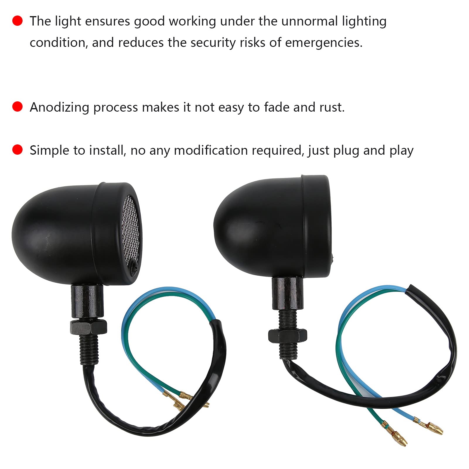 Riloer Frecce LED Universali Per Moto - Gialle, 9 LED, 12V, Impermeabili (Coppia)