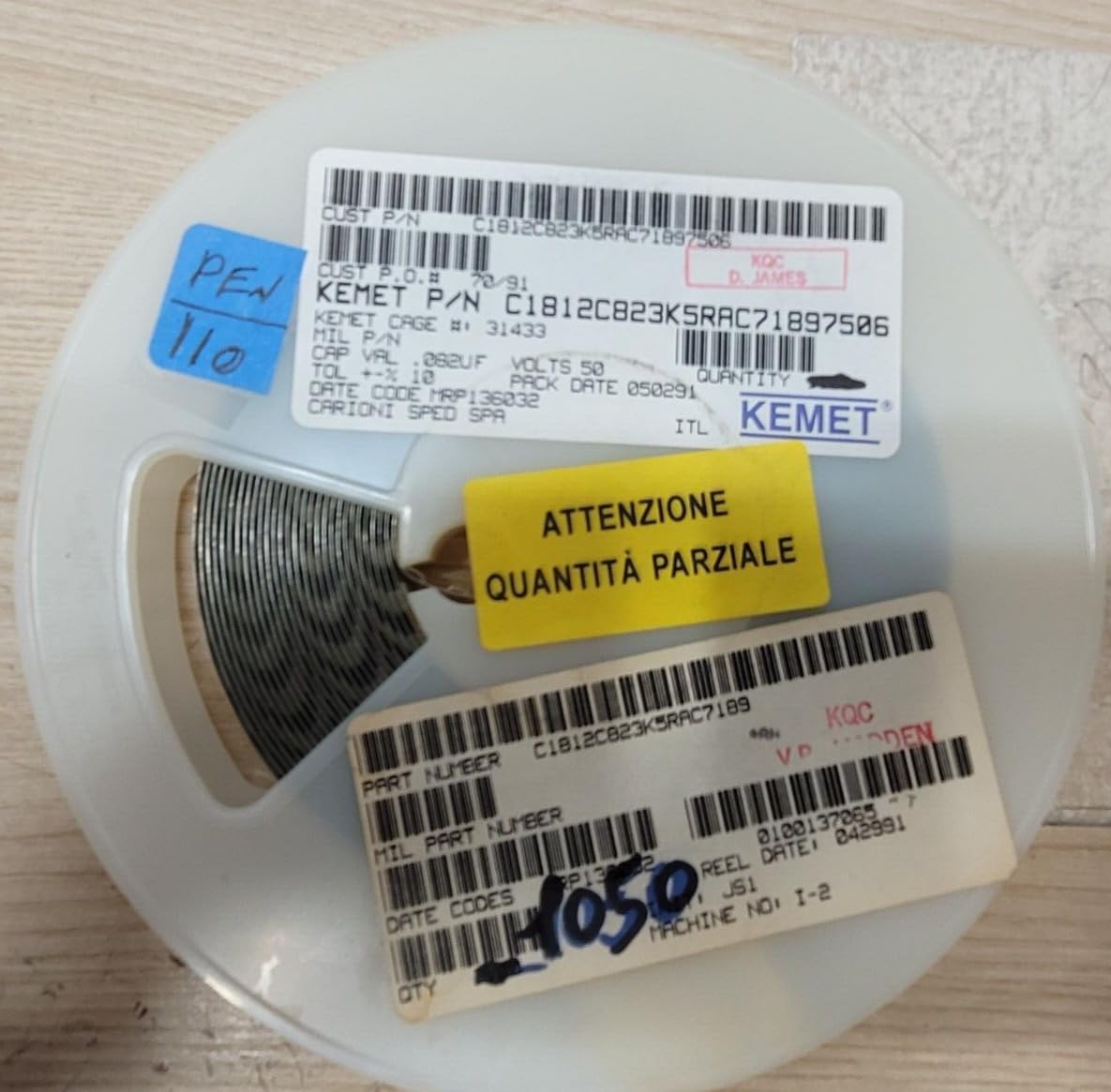 (5 PCS) C1812C823K5RAC KEMET