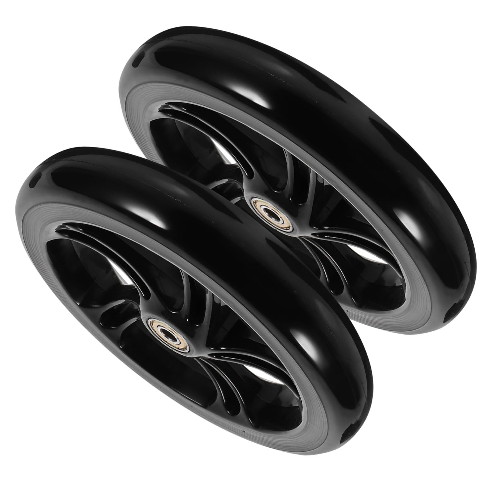 2 Piezas Rueda de poliuretano de alta elasticidad. ruedas de scooter pu ruedas de poliuretano scooter electrico rueda para scooter ruedas scooter eléctrico coche eléctrico patineta