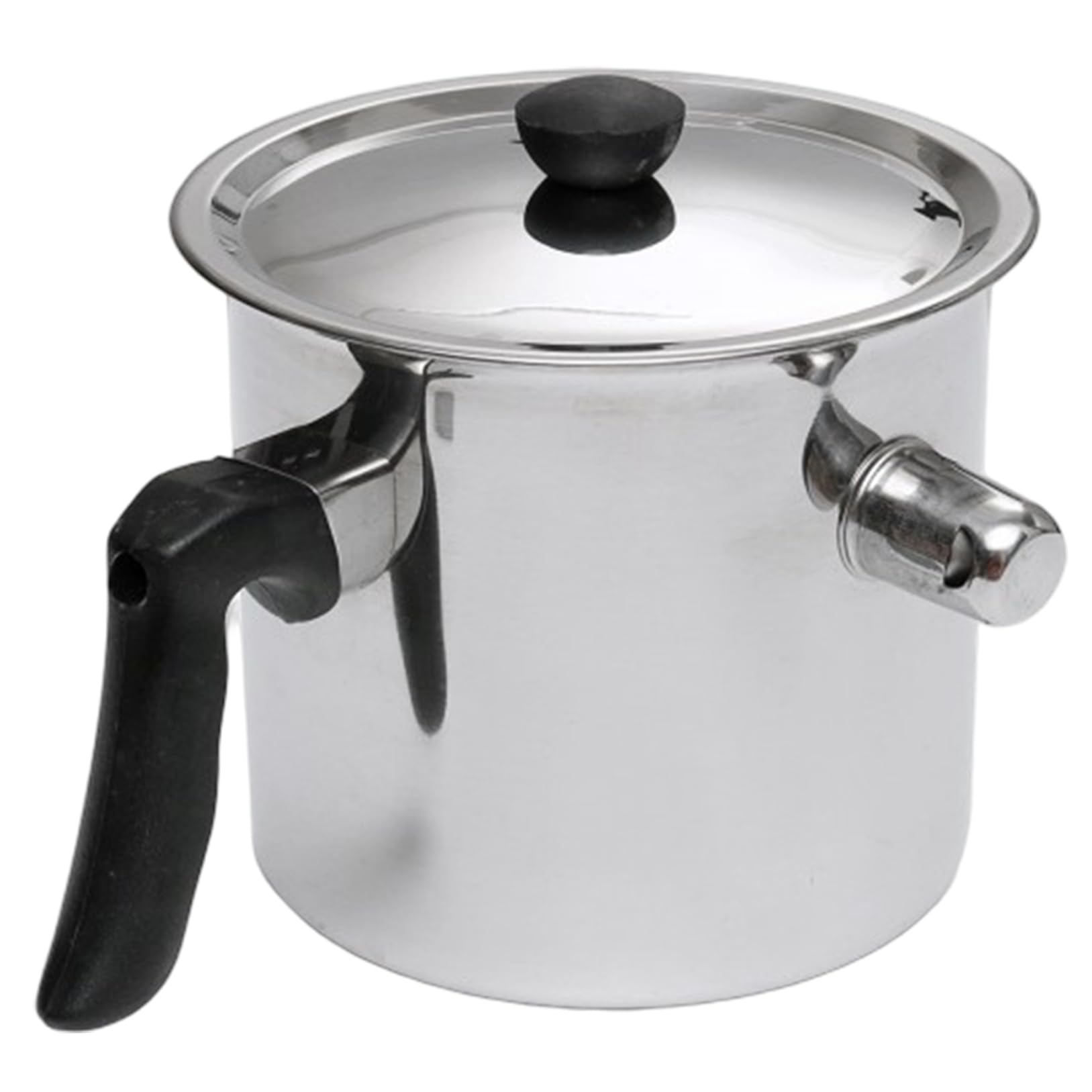 Ginwrek Sauce Pan Small Stainless Steel Pot Double Wall Sauce Pan with Side Pour Spout, Butter Warmer & Honey Pot for Kitchen, Induction Compatible