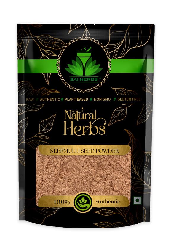 SAI HERBS Neermulli Seed Powder - Kokilaksha Seed Powder - Pure & Natural (500 Grams)