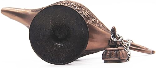 Miniatura 10 de Aveson, lámpara de genio liviana, estilo clásica de colección, recipiente para el hogar, decoración para mesas y regalos, Plateado, S