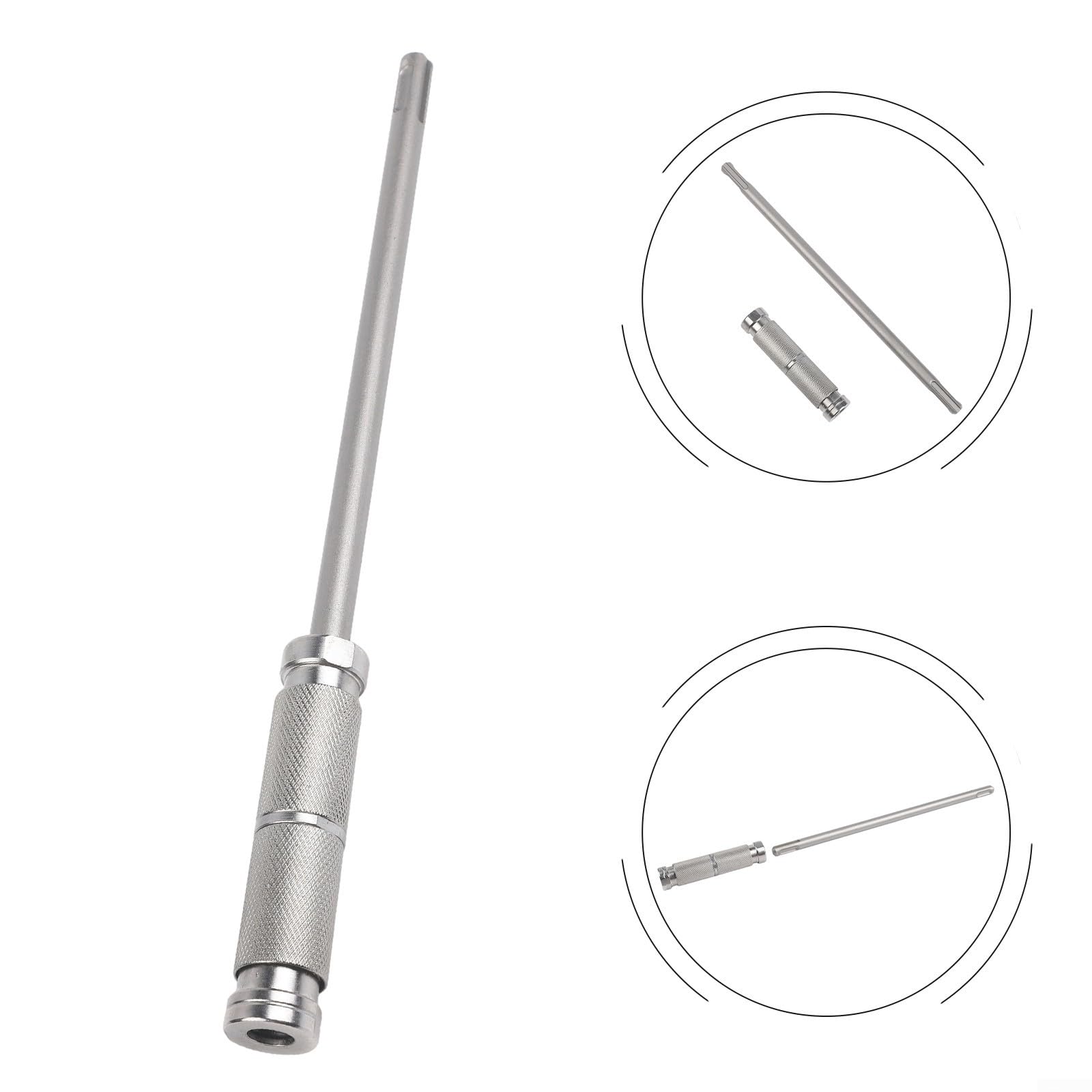 SDS-Plus-Verlängerungsstange, 26 cm, mit Schnellwechseladapter für Bohrhammer, entwickelt für schnelle Werkzeugverriegelung und Kompatibilität mit verschiedenen Bohrer-Rundschäften