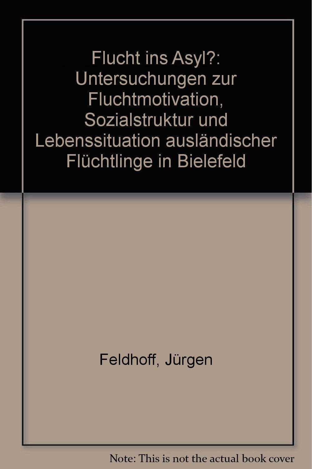Flucht ins Asyl?. Untersuchungen zur Fluchtmotivation, Sozialstruktur und Lebenssituation ausländischer Flüchtlinge in Bielefeld