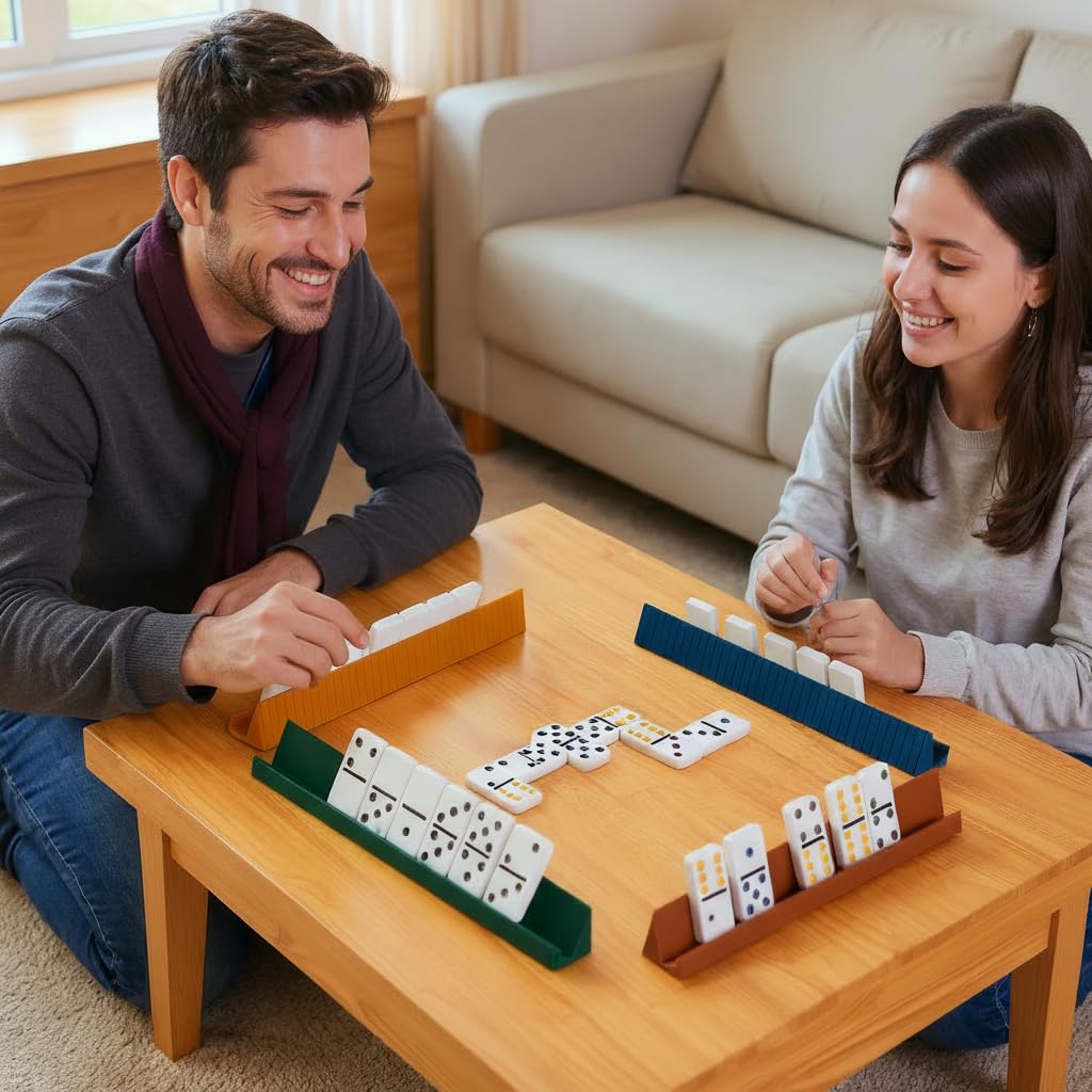 Ensemble de dominos avec 4 étagères