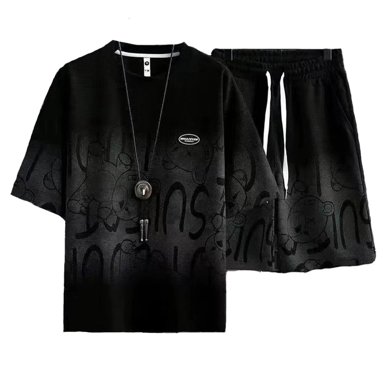 Jersey, Men's Summer Clothing, Top and Bottom Set, Short Sleeve, Top and Bottom 2-Piece Set, Large Size, Pants, Summer Sweatshirt, Men's Jersey, Top and Bottom Set, Short Sleeve, Fashionable-image-7