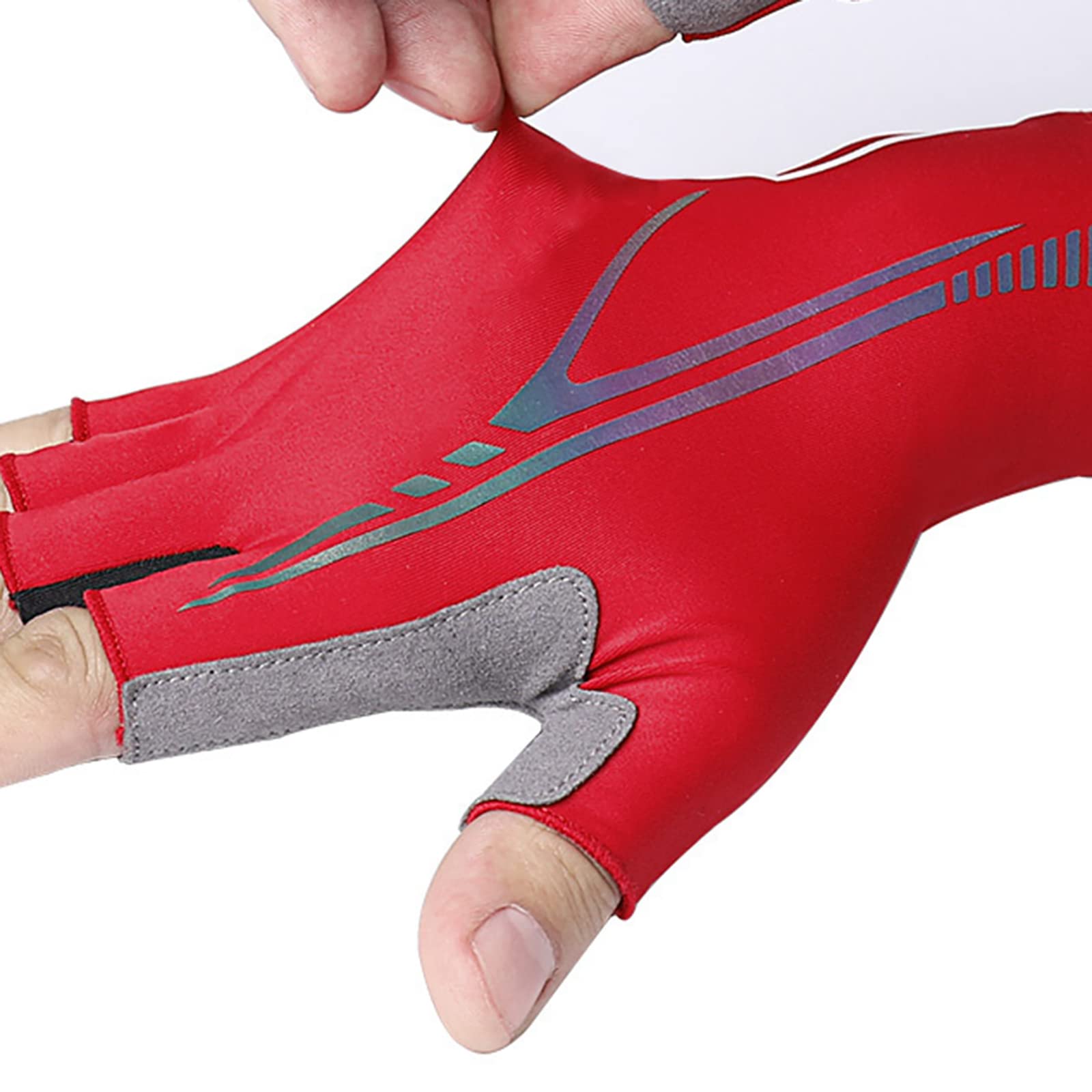 Generic Fingerless Rękawice rowerowe, oddychające, z siateczki, półpalcami, amortyzujące uderzenia, do biegania, wspinaczki górskiej, wędkowania, wędrówek, czarne, L