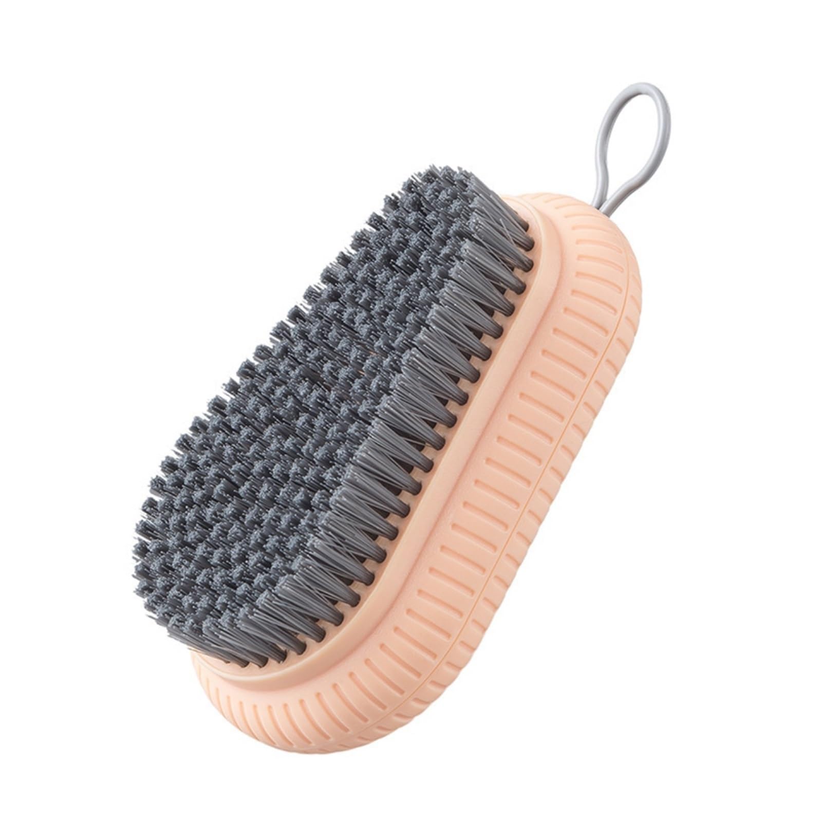Shoe Brush Simple color plastic soft bristle laundry brush, cleaning and scrubbing shoe, washing, board(Pink)