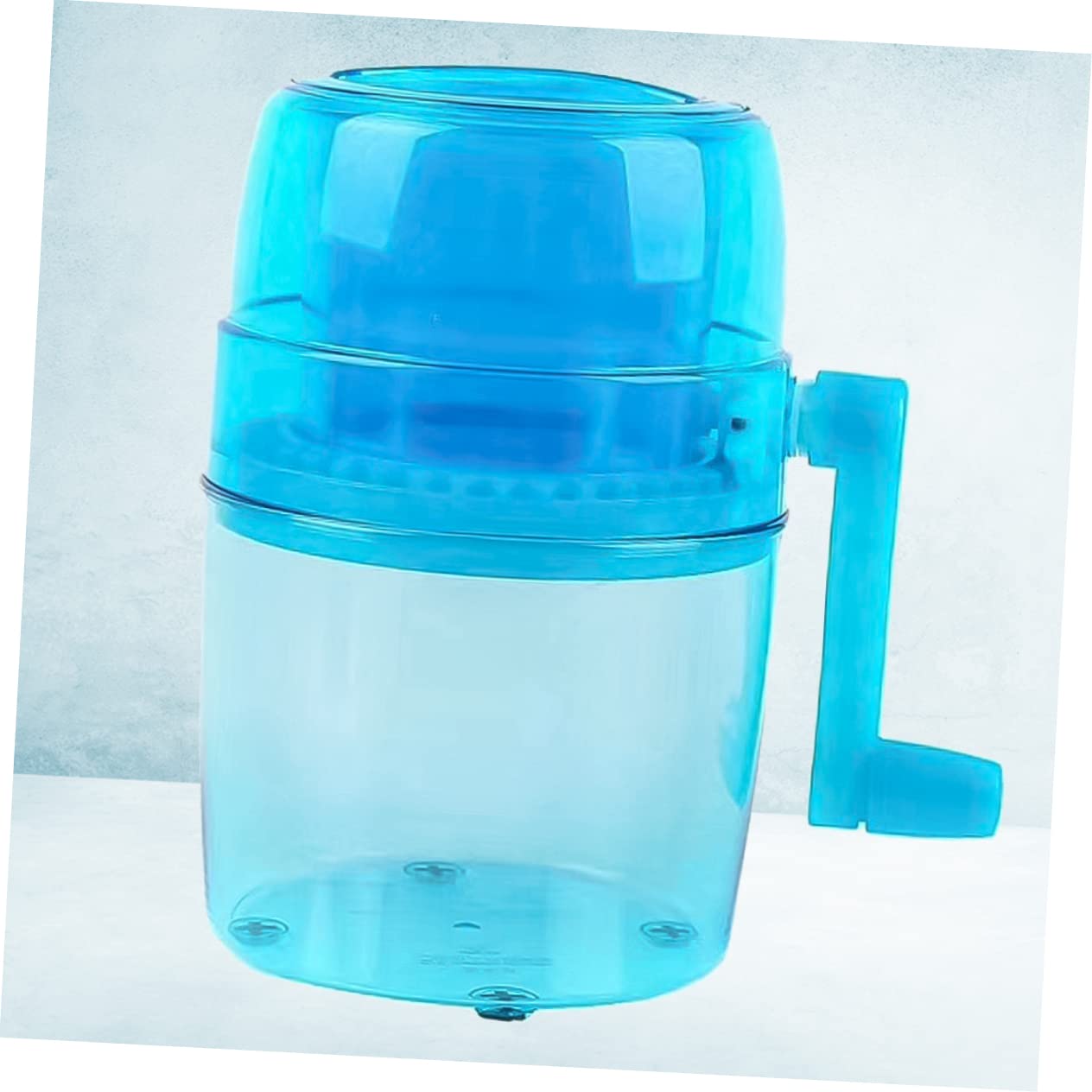 Garneck Ice Shaver Machine Snow Cone Machine Ice Crusher Machine Rotary Ice Crusher Hand Crank Ice Crusher Portable Razor Small Ice Machine Portable Ice Makers Portable Ice Shaver Blue
