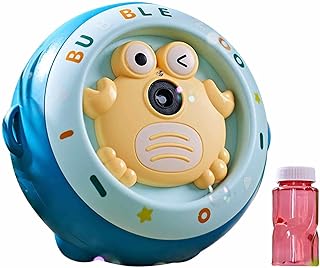 Electric Bubble Blower Machine - Crab Design Leak Proof Bubble Machine - Portable Bubble Machine Automatic Bubble Blower, Wedding Birthday Party Outdoors Gift for Girls Boys Shangjia